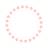水彩ピンクの円フレーム