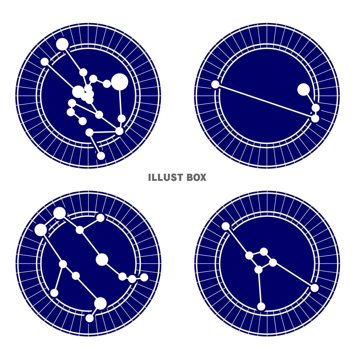 12星座のイラストセット①