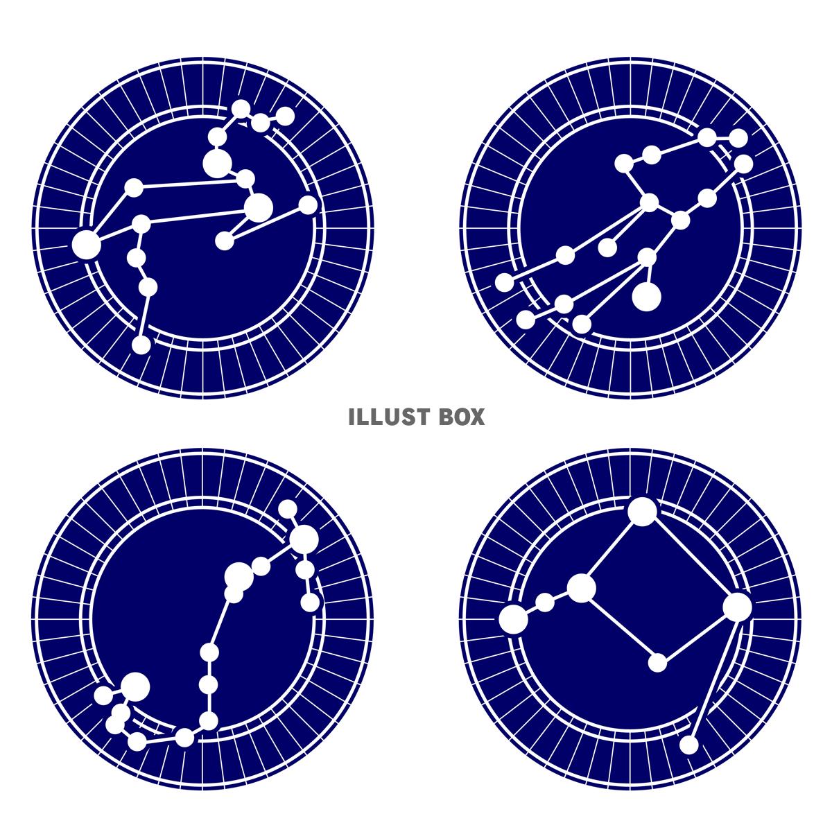 無料イラスト 12星座のイラストセット