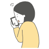 スマホを見て怒る女性(zipファイル: pdf,jpg,透過png)