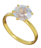 ダイヤモンドの指輪 金色 斜め (透過PNG)