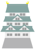 ５イラスト（日本の城・シャチホコ）