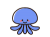 かわいいクラゲのキャラクター