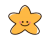 かわいいヒトデのキャラクター