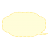 破線の吹き出し　黄色