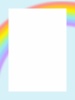 綺麗な虹色フレームシンプル飾り枠背景素材イラスト 