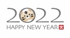 年賀状素材　2022年寅年のロゴ