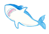 水彩のサメ
