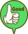 Good Bad ハンドサインふきだし