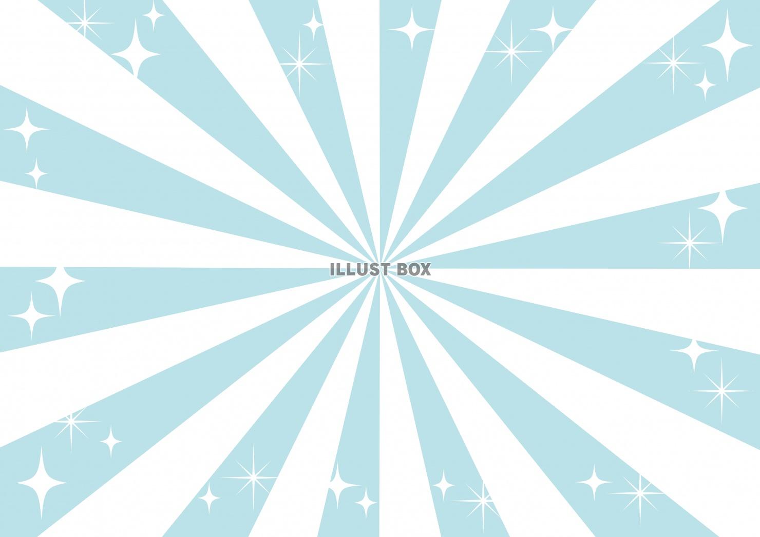 背景素材♪ キラキラ集中線★効果線★放射線★ブルー系