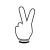 手のサイン　ベクター・透過PNG