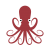 タコのイラスト　ベクター・透過PNG