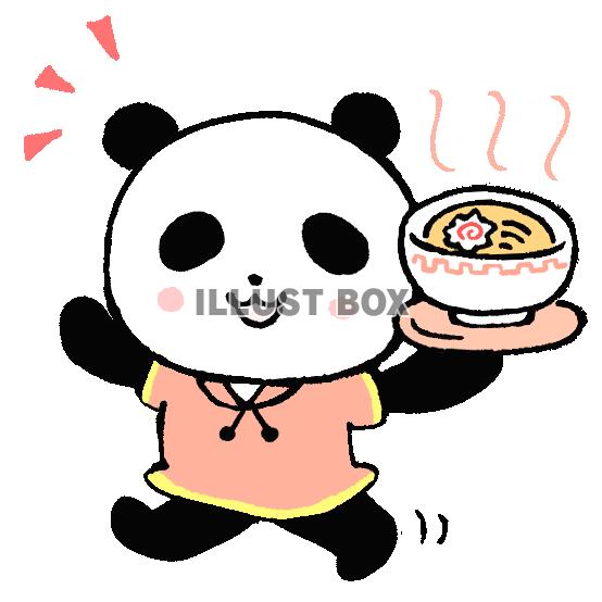 ラーメンを運ぶパンダさん２