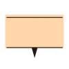 薄オレンジ色の吹き出しイラスト