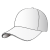キャップ　鉛筆書き風　ベクター・透過PNG
