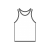 タンクトップの線画　ベクター・透過PNG