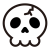 ドクロ（頭蓋骨）ベクター・透過PNG