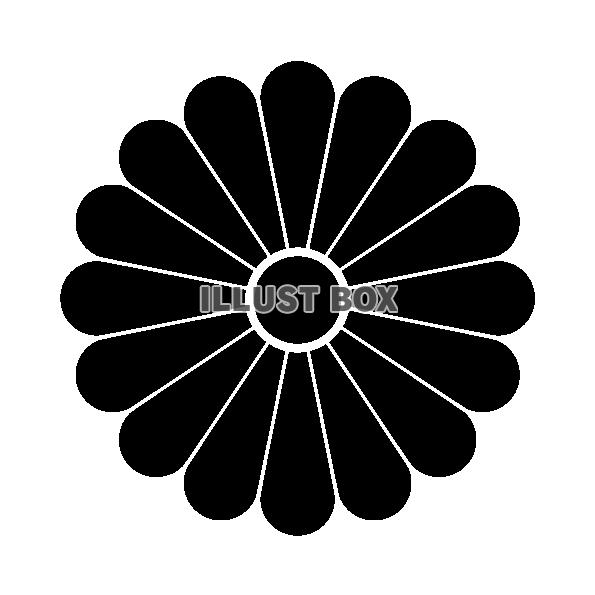 十六菊紋 ベクター・透過PNG