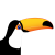 オオハシ（トゥッカーノ）　ベクター・透過PNG