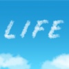 青空と雲の文字　LIFE