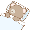 睡眠中のクマさん