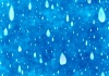 絵本風で可愛い雨粒テクスチャ（Ａ４横）