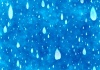 絵本風で可愛い雨粒テクスチャ（Ａ４横）