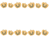 ジャックオーランタンのフレームイラスト　線なし