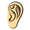 耳のリアルなアイコン