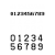 数字のドット絵白黒