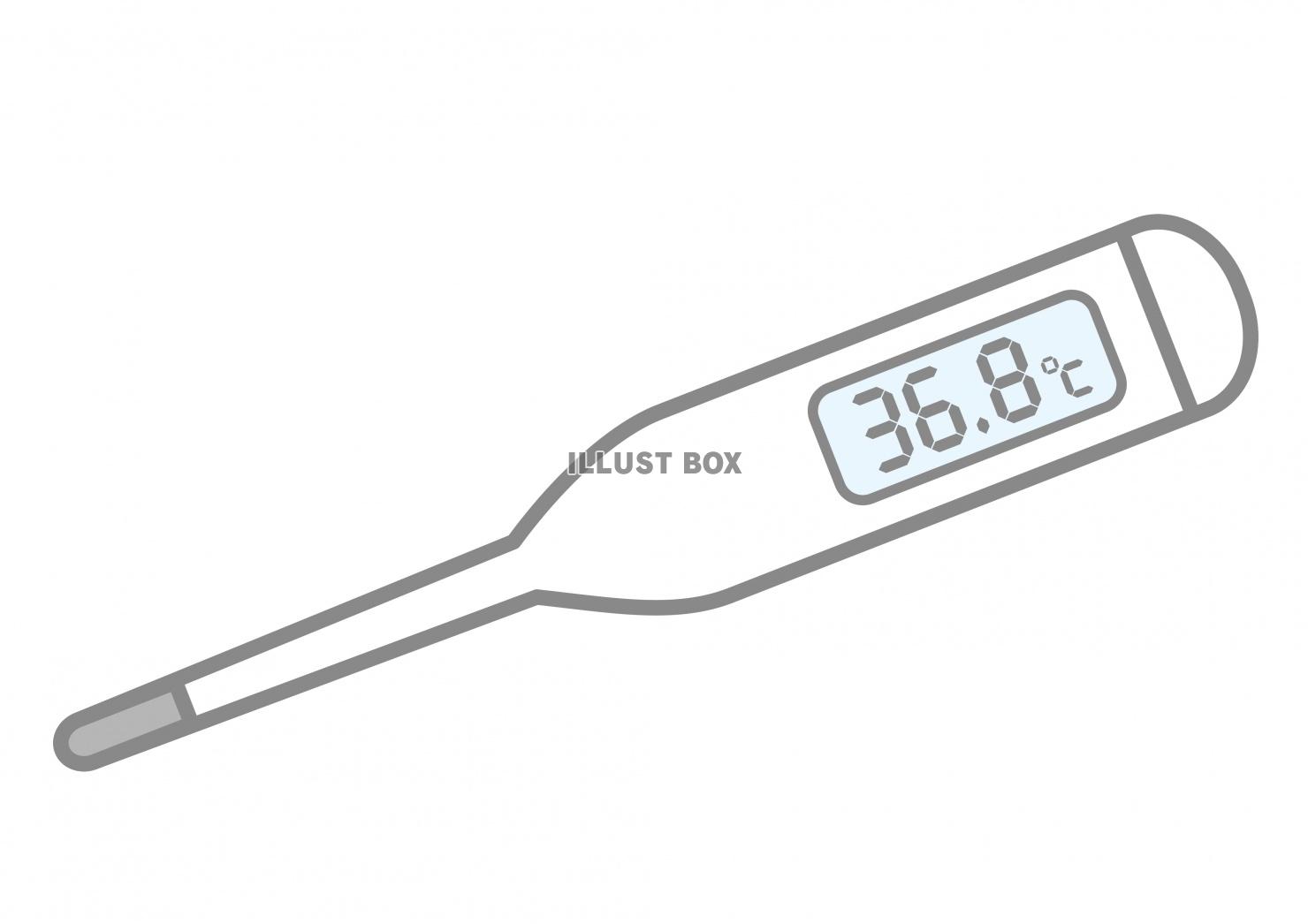 医療機器★体温計★平熱★シンプルイラスト