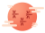 秋の夕日と赤とんぼ