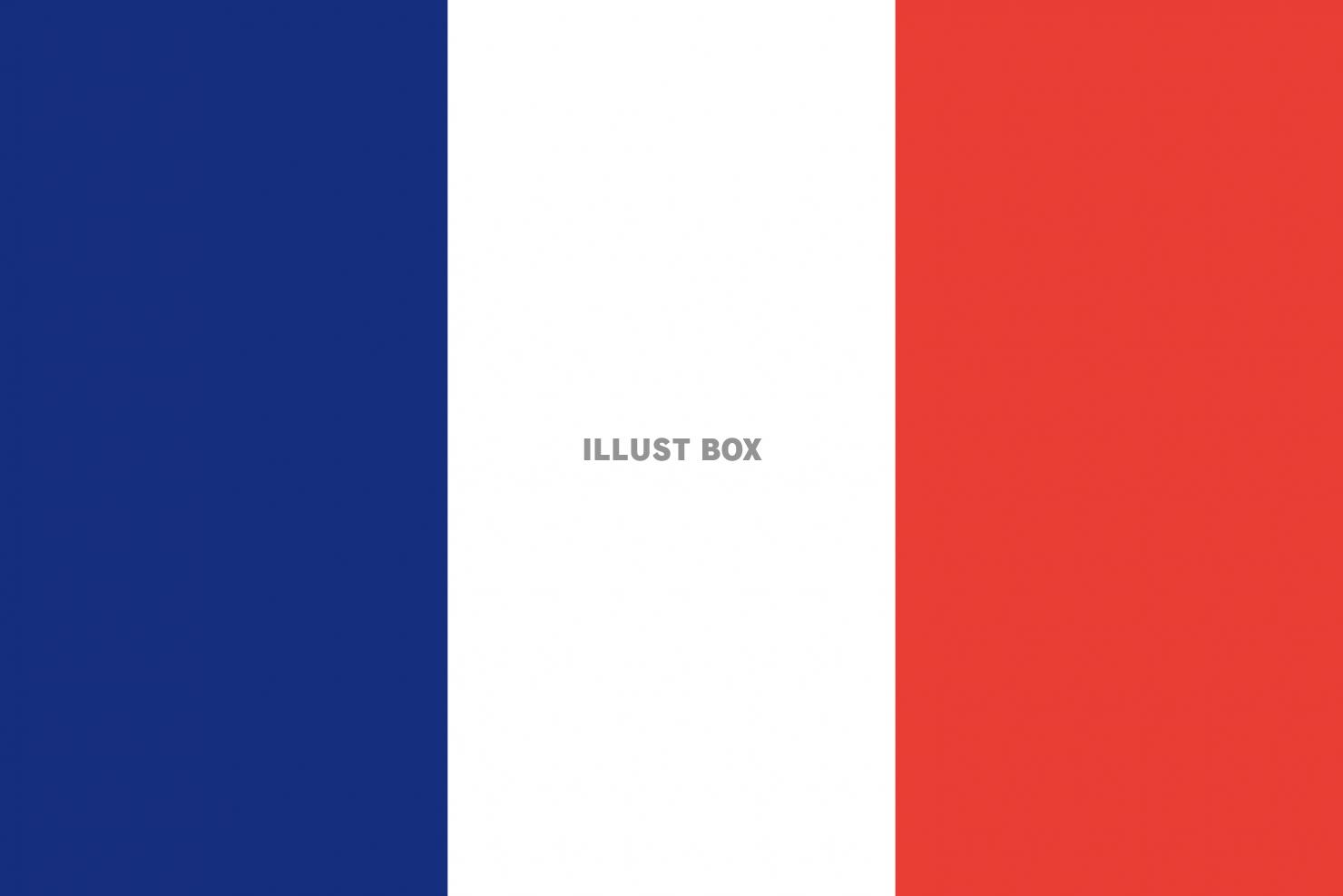 フランス国旗のイラストフリー素材