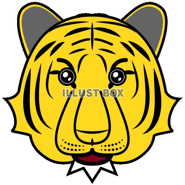 トラのイラスト　ベクター・透過PNG