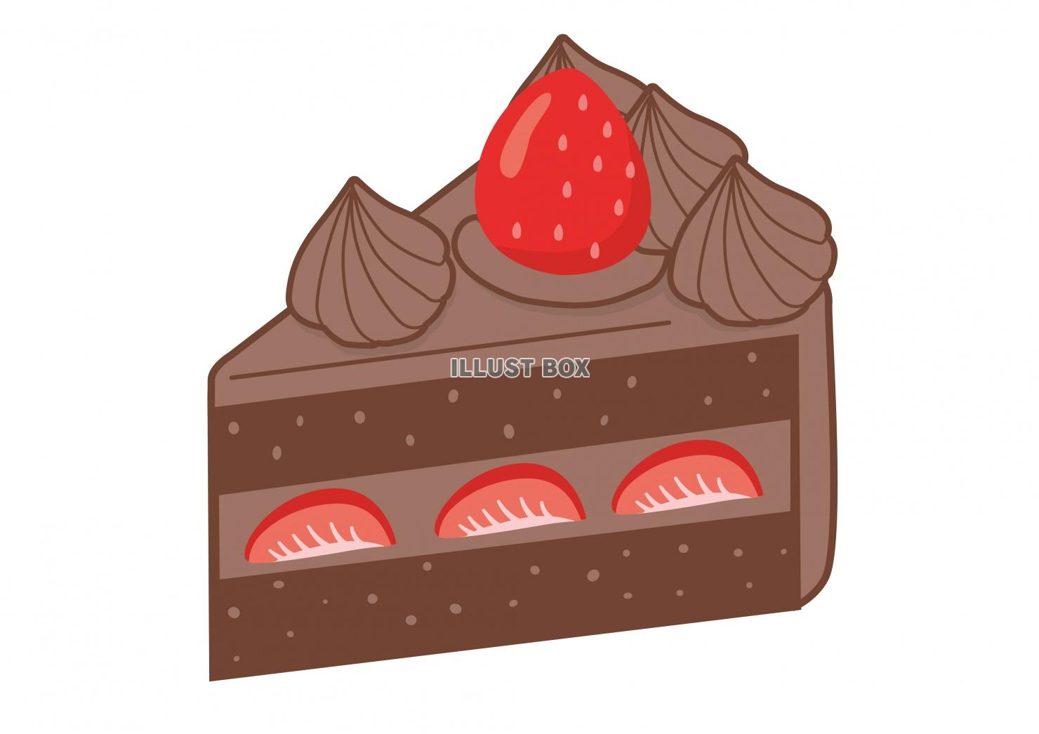 スイーツシリーズ★いちごのチョコレートケーキ