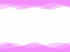 半透明な波のフレーム：ピンク