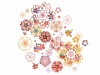 華やかな和柄桜花豪華飾り装飾お正月挿し絵ワンポイントあしらい無料イラストフリー素材