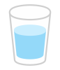 コップの水のイラスト