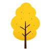 秋の木・黄