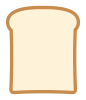 シンプルな食パンのイラスト