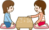 将棋　対局する子供