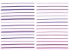 紫色カラーペン手書き筆跡可愛いライン素材セット無料イラストフリー素材