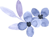 「水彩の花ブルー１」のイラスト4