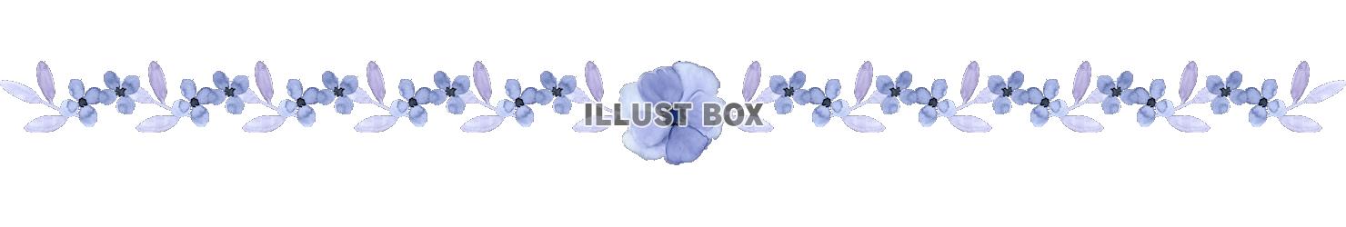 「水彩の花ブルー１」のライン2