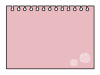 くすみカラーのノート風背景　ピンク
