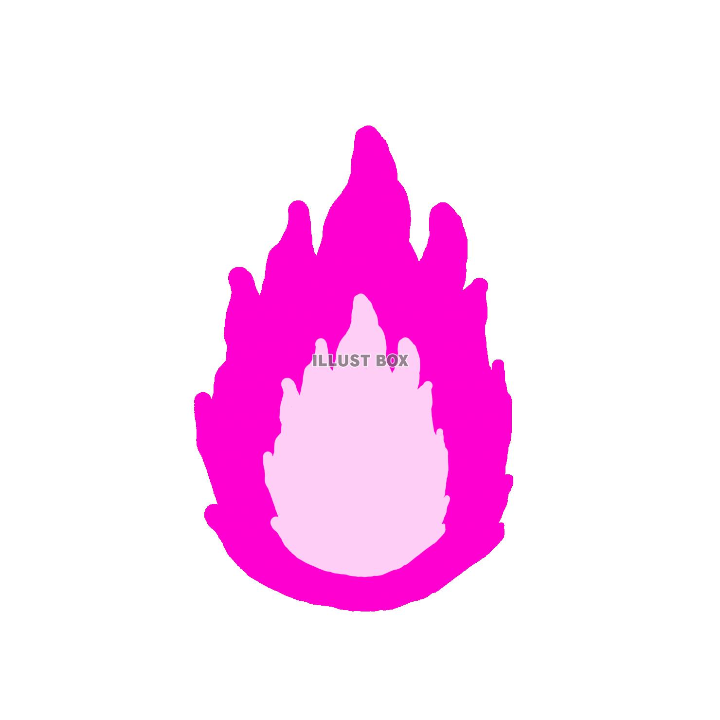 ピンクの炎