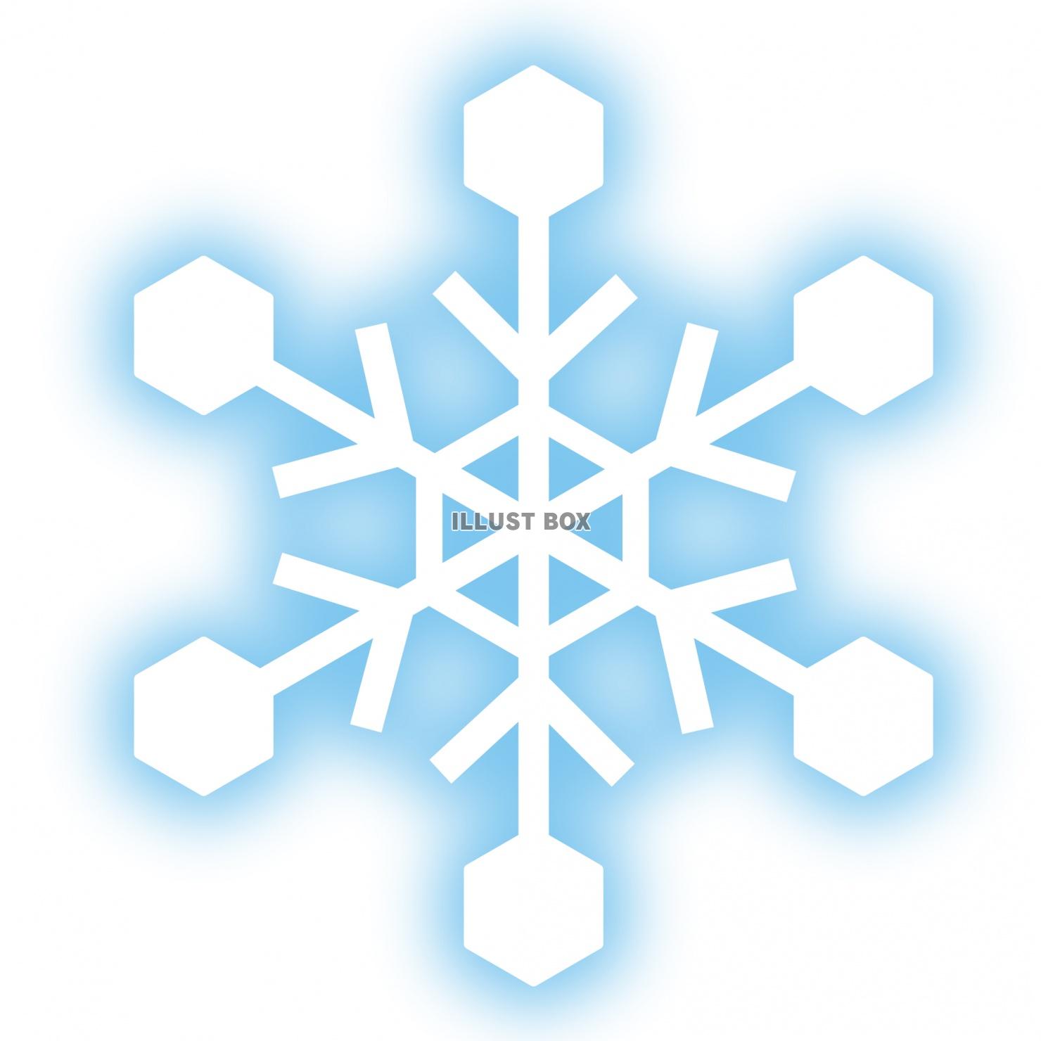 無料イラスト 雪の結晶 スノーマーク 冬 アイコン