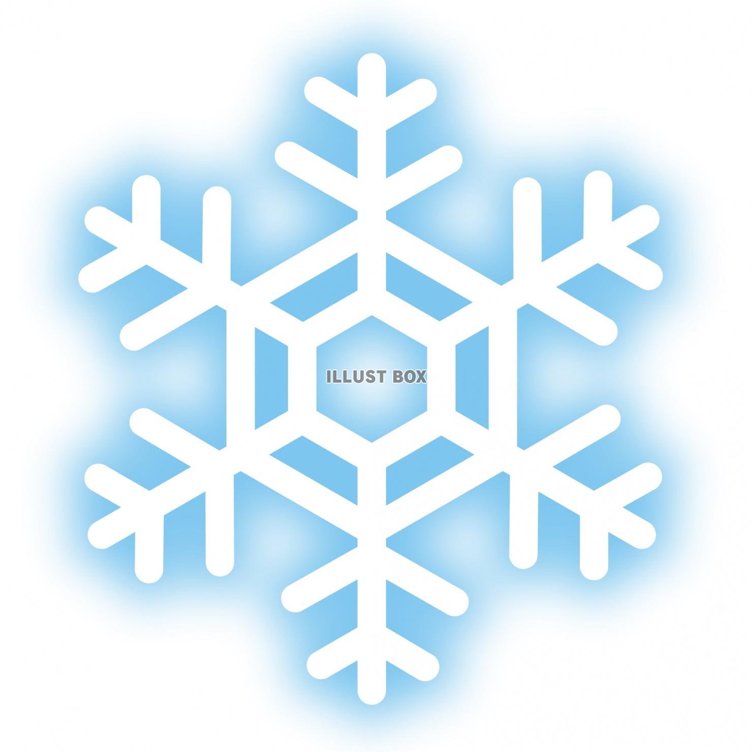 無料イラスト 雪の結晶 スノーマーク 冬 アイコン