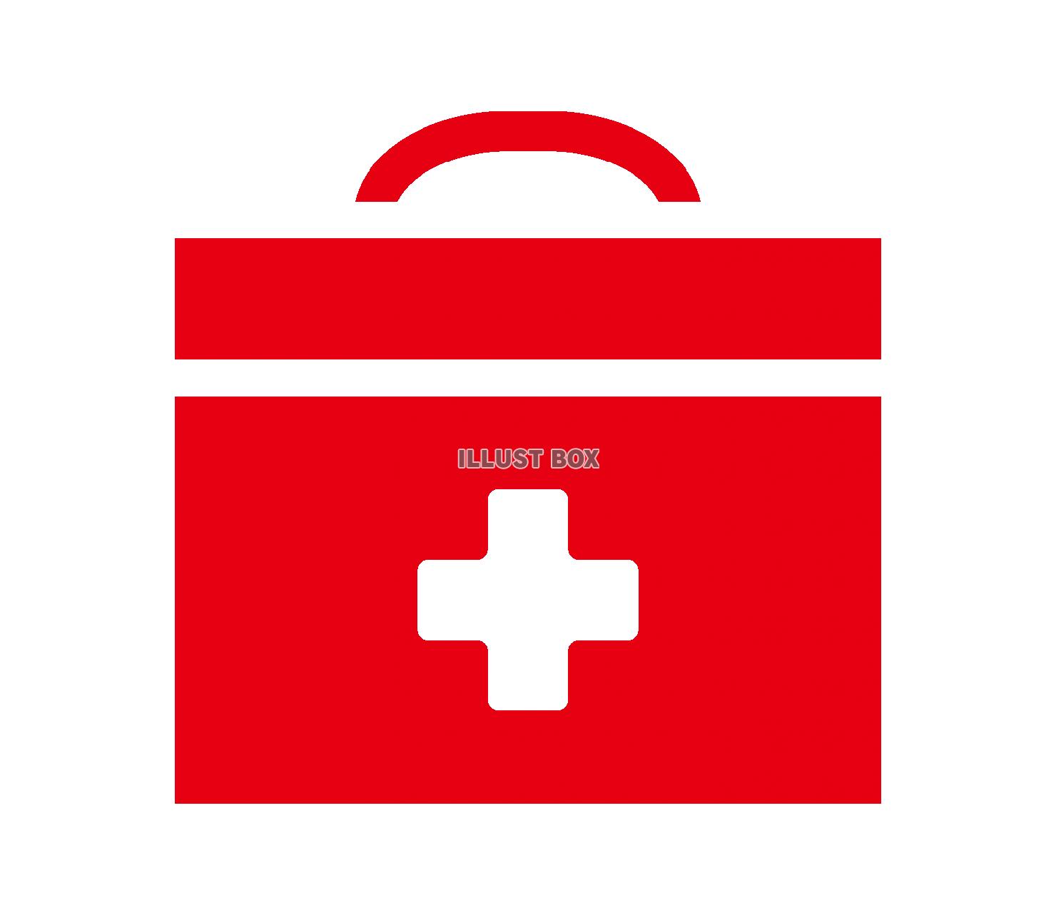 赤い救急箱のアイコン