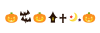 カボチャハロウィーンライン　透過png